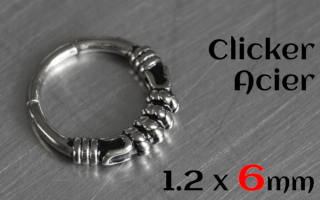 Clicker acier 1.2 x 6 - acier