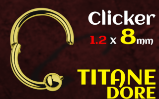 clicker titane 1.2 x 8 Dore