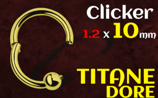 clicker titane 1.2 x 10 Dore