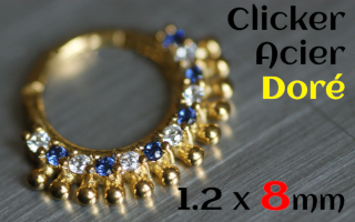 clicker 1.2 x 8 - Acier Dore