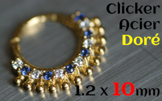 clicker 1.2 x 10 - Acier Dore