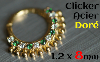 clicker 1.2 x 8 - Acier Dore