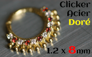 clicker 1.2 x 8 - Acier Dore