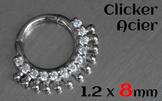 clicker acier 1.2 x 8