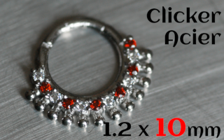 clicker acier 1.2 x 10