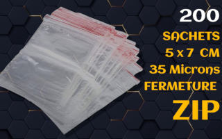 200 sachet 5 x 7 CM - 35 microns