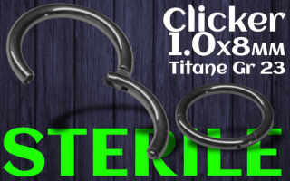 clicker titane 1.0x 8 mm STERILE