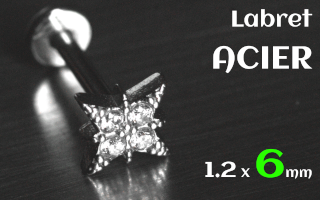 Labre acier 1.2 x 6