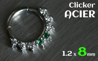 Clicker 1.2 x 8 - acier -