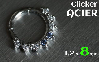 Clicker 1.2 x 8 - acier -