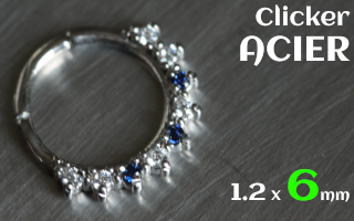 Clicker 1.2 x 6 - acier -