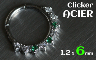 Clicker 1.2 x 6 - acier -