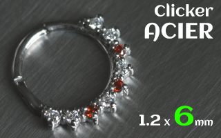 Clicker 1.2 x 6 - acier -