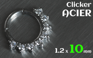 Clicker 1.2 x 10 - acier -