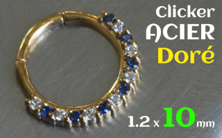 Clicker 1.2 x 10 - acier dore-