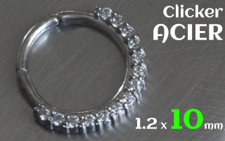 Clicker 1.2 x 10 - acier -