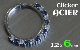 Clicker 1.2 x 6 - acier -