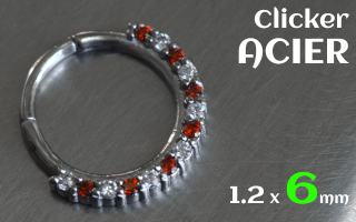 Clicker 1.2 x 6 - acier -