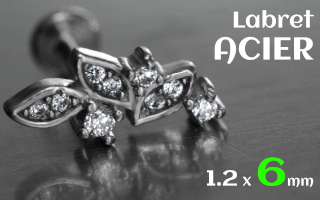 Labret 1.2 x 8 - acier -