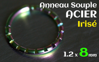 Anneau souple Acier 1.2 x 8 Irise