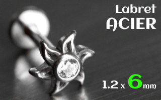 Labret 1.2x6 Acier - soleil