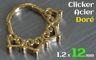 Clicker 1.2x12 Acier dore
