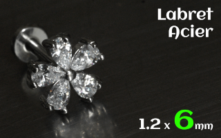 Labret 1.2 x 6 Acier