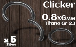 Clicker 0.8x6 Titane