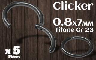 Clicker 0.8x7 Titane