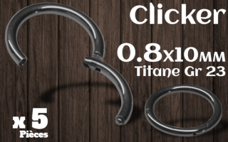 Clicker 0.8x10 Titane