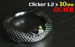 clicker acier 1.2 x 10 - serpent