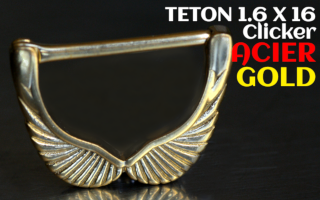 Teton clicker acier Dore 1.6 x 16