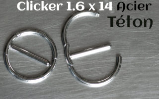 Clicker Acier 1.6 x 14 - Pour téton