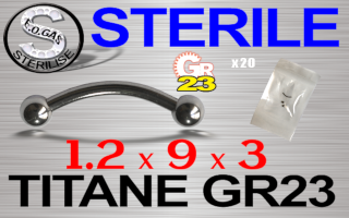 Banane Titane 1.2 x 9 x 3 STERILE