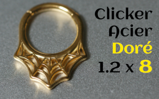 Clicker acier Dore 1.2 x 8