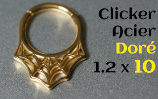 Clicker acier Dore 1.2 x 10