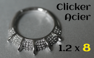 Clicker 1.2x8 Acier Dore