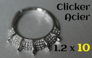 Clicker 1.2x10 Acier Dore