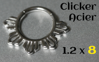 Clicker 1.2x8 Acier Dore