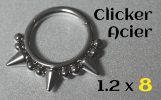 Clicker 1.2x8 Acier Dore
