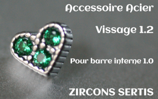 Accessoire Coeur Acier 1.2 - vissage 1.0