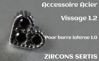 Accessoire Coeur Acier 1.2 - vissage 1.0