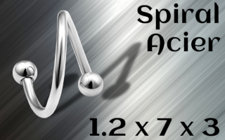 Spiral acier 1.2 x 7 x 3