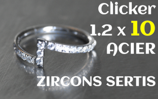 clicker acier 1.2 x 10 zircons sertis