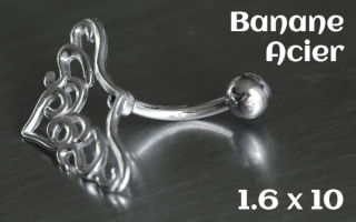 Banane Acier 1.6 x 10 tribal