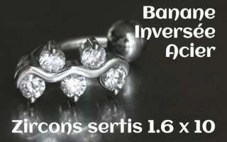 Banane inversee Acier 1.6 x 10