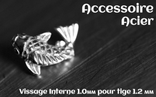 Accessoire Acier - vissage interne 1.0mm pour tige 1.2 mm