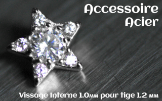 Accessoire Acier - vissage interne 1.0mm pour tige 1.2 mm