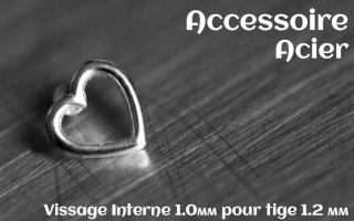Accessoire Acier - vissage interne 1.0mm pour tige 1.2 mm