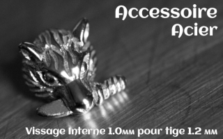 Accessoire Acier - vissage interne 1.0mm pour tige 1.2 mm